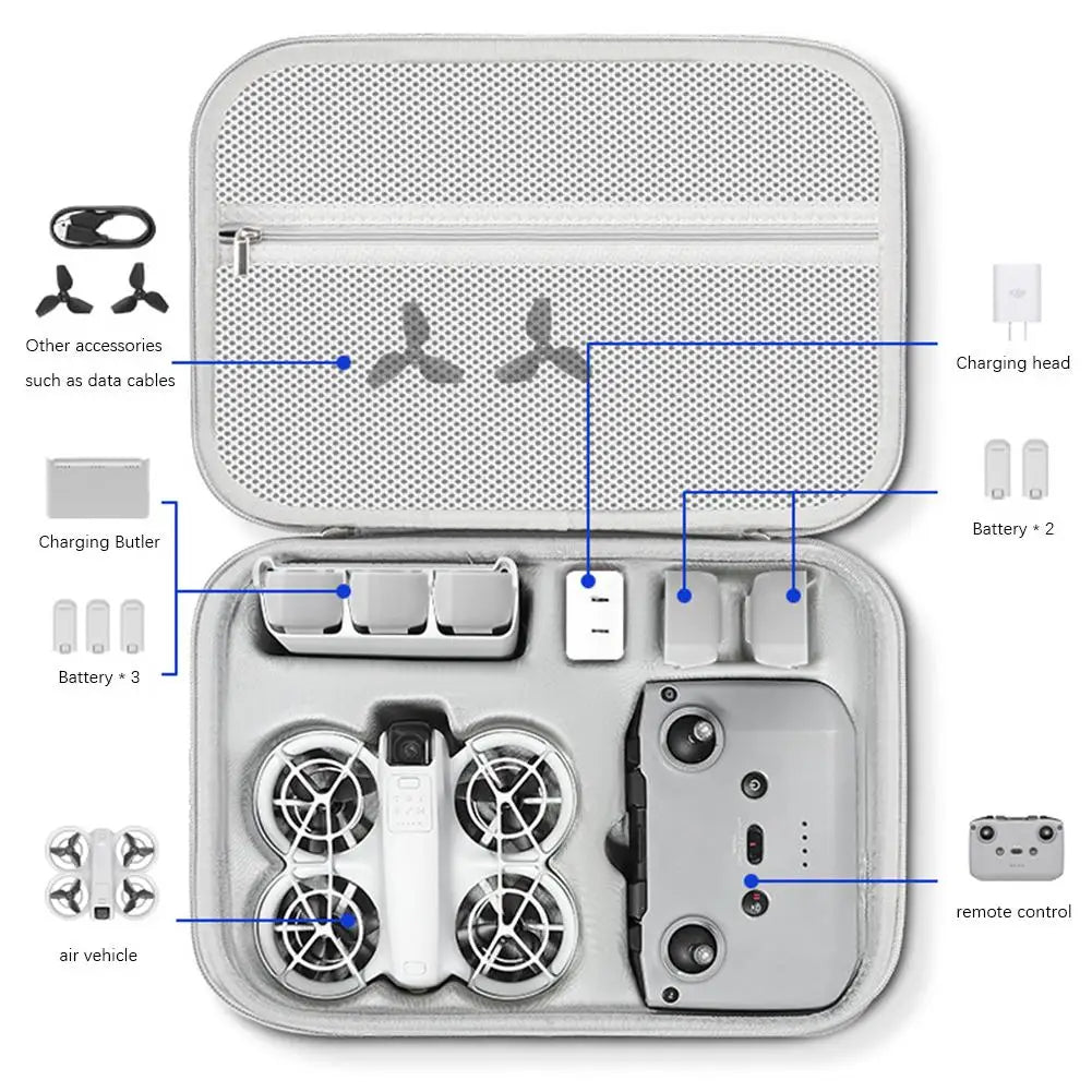 Mochila Bag For DJI NEO Drone Handheld Flight Camera Accessory Box Set PU Waterproof Carrying Case Mochila Bag For DJI NEO Drone Handheld Flight Camera Accessory Box Set PU Waterproof Carrying Case